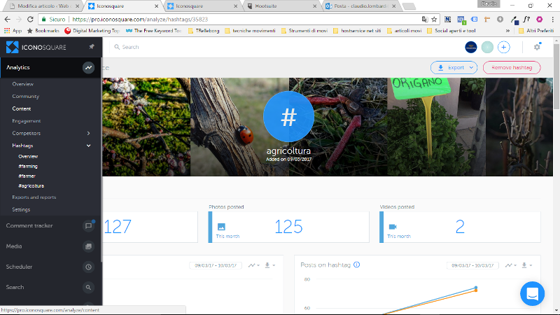iconosquare il tool che ti permette di controllare hashtag e competitors per la strategia instagram